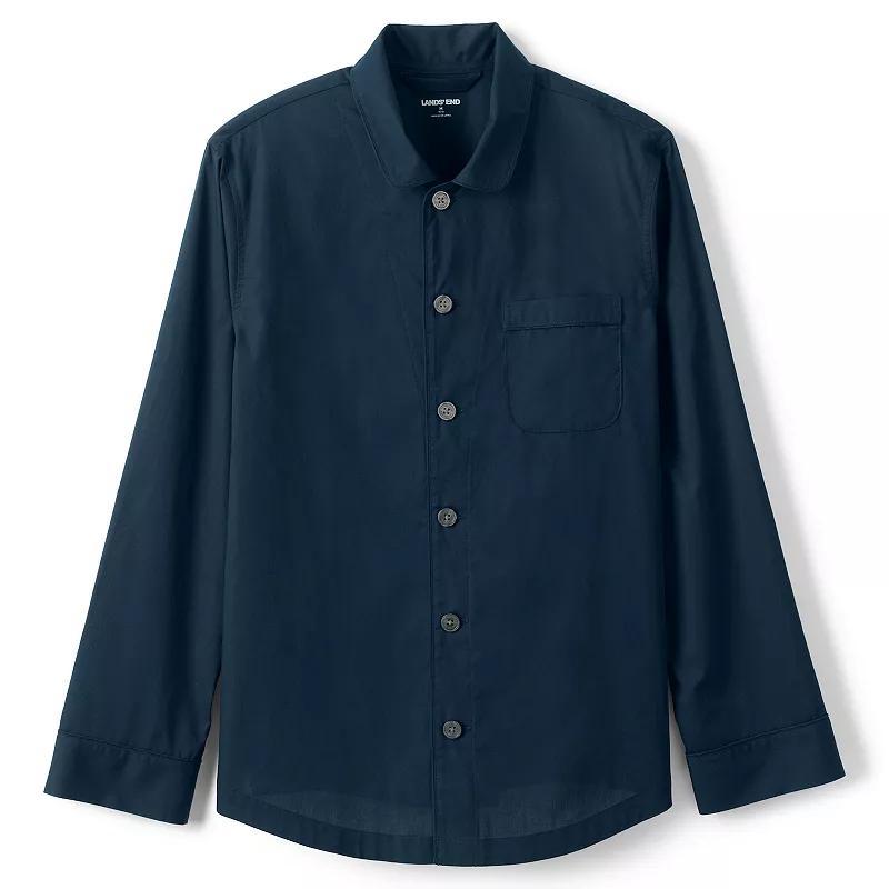 Lands End Big & Tall Poplin Pajama Shirt Product Image