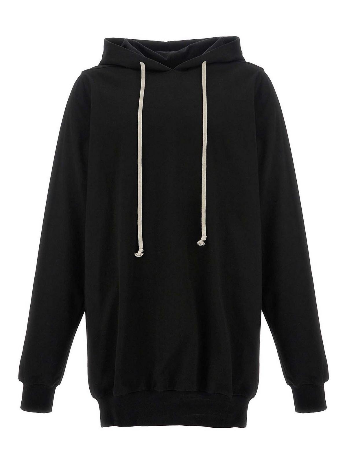 RICK OWENS Hoodie Sweatshirt In Black Product Image