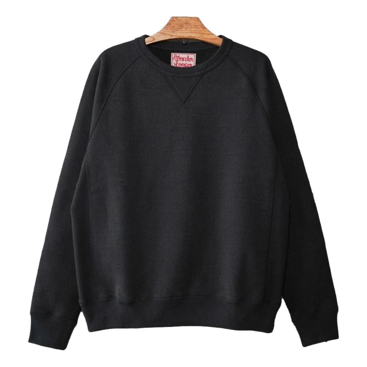 Pullover Crewneck Double Heavyweight French Terry Sumi Black Product Image