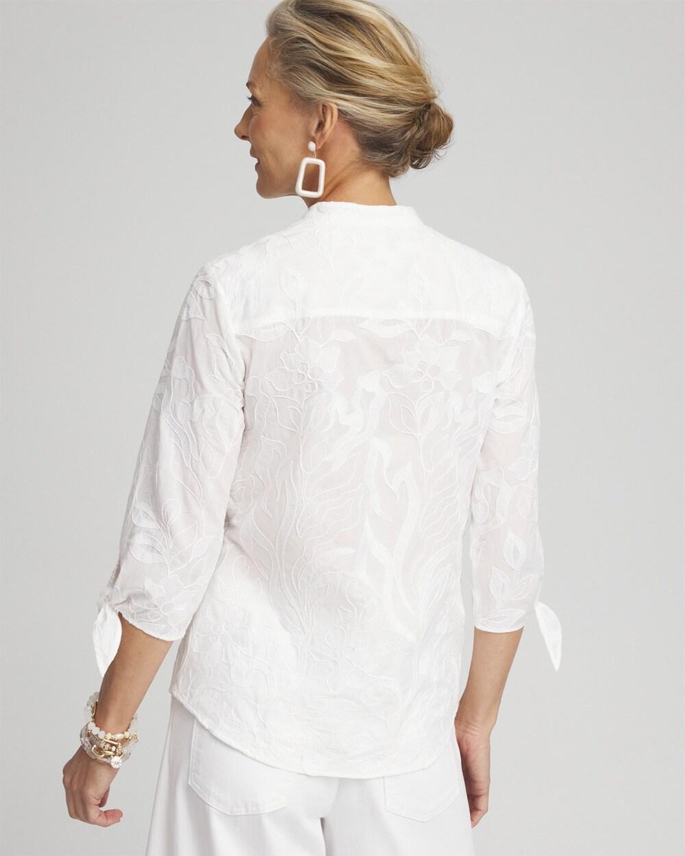 Floral Embroidered Shirt Product Image