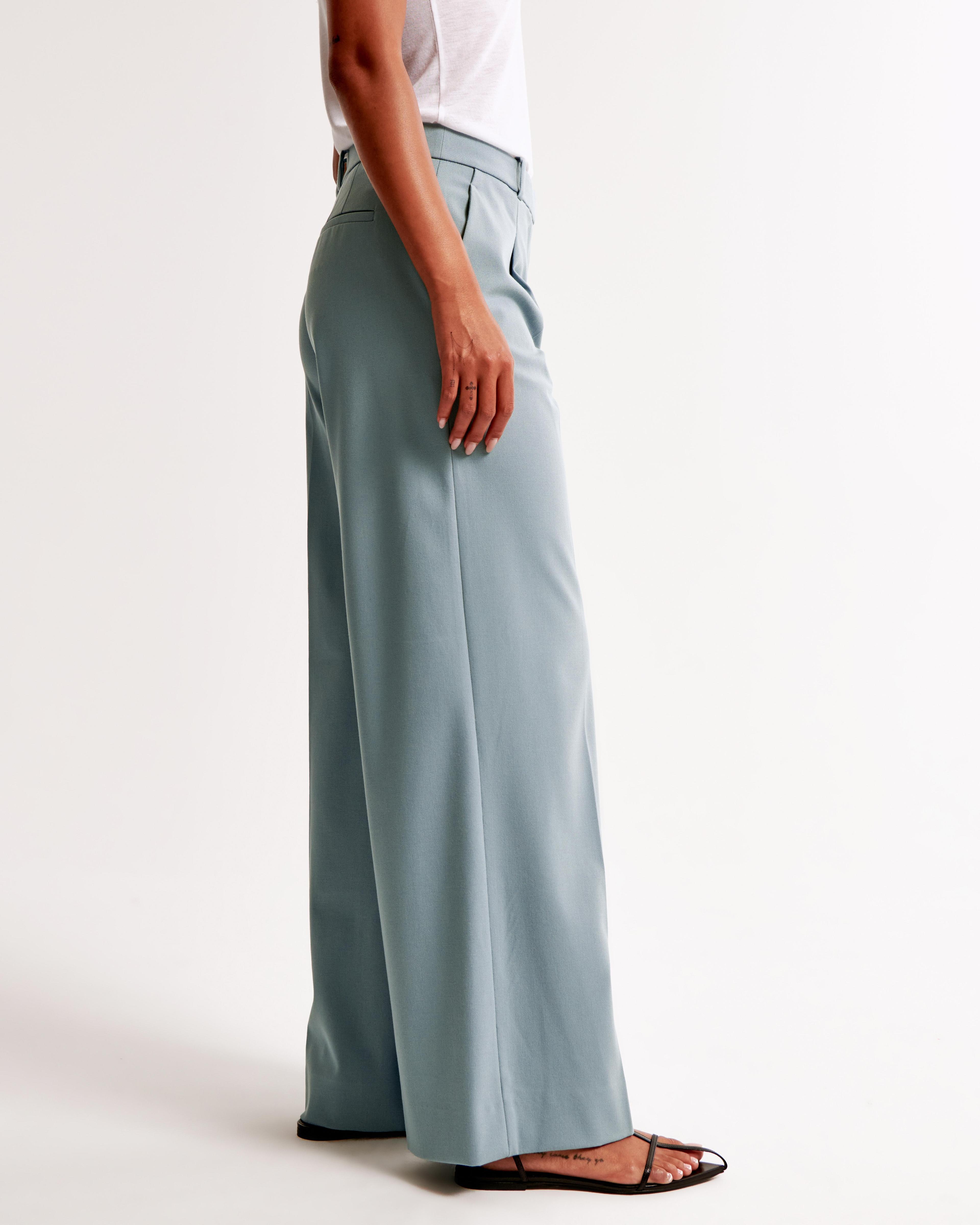 Mid Rise Tailored Wide Leg Pant Product Image