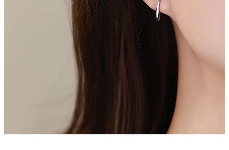 925 Sterling Silver Geometry Threader Earring Product Image