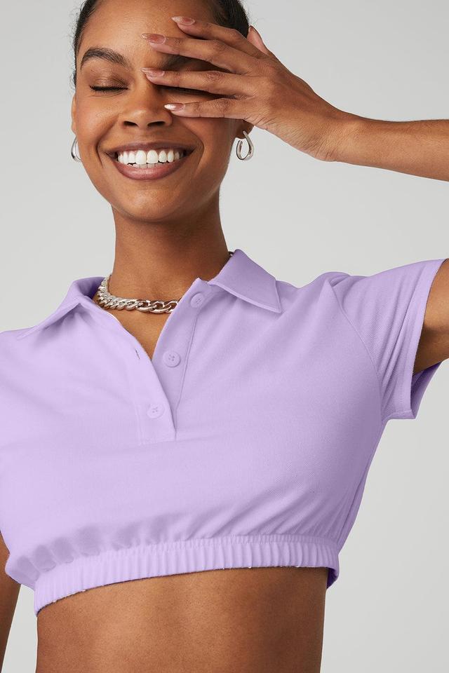 Cropped Prestige Polo - Violet Skies Product Image