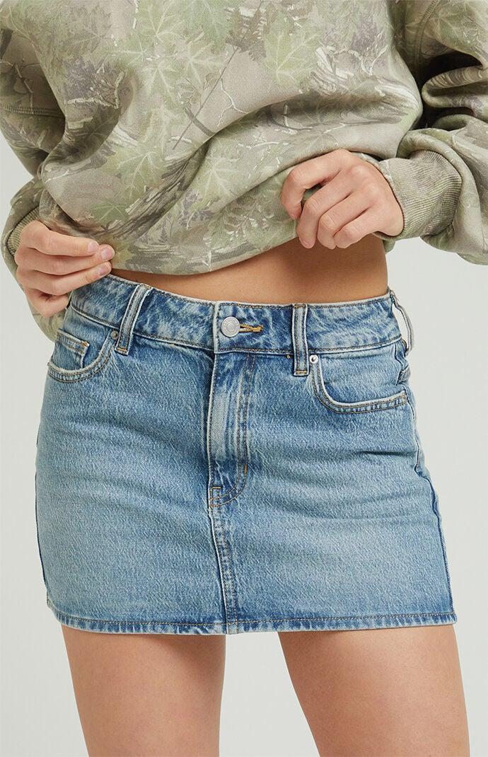 Womens Bella Denim Mini Skirt - Product Image