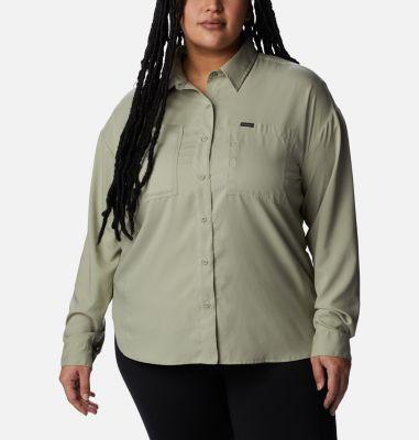 Columbia Womens Silver Ridge Utility Long Sleeve Shirt - Plus Size- Product Image