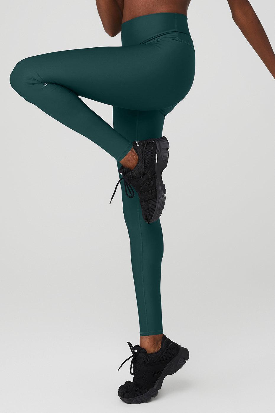 High-Waist Airlift Legging - Midnight Green Female Product Image