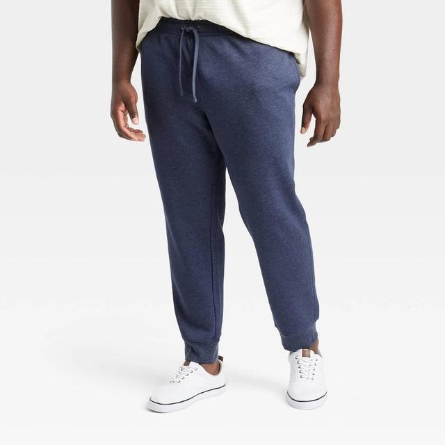 Mens Big & Tall Tapered Fleece Jogger Pants - Goodfellow & Co Fighter Pilot Blue 3XL Product Image