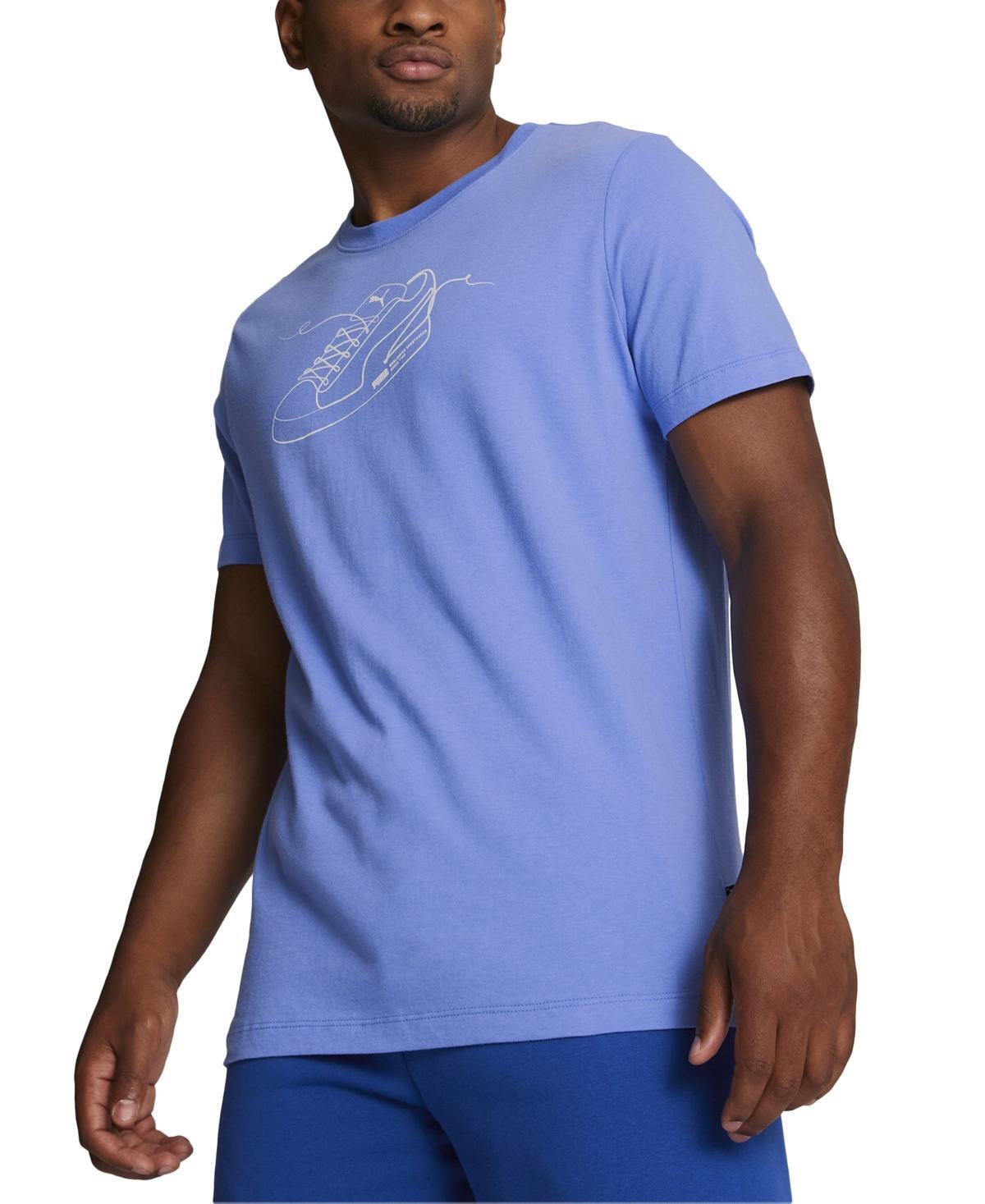 Puma Mens Lace Up Regular-Fit Logo Graphic T-Shirt Product Image