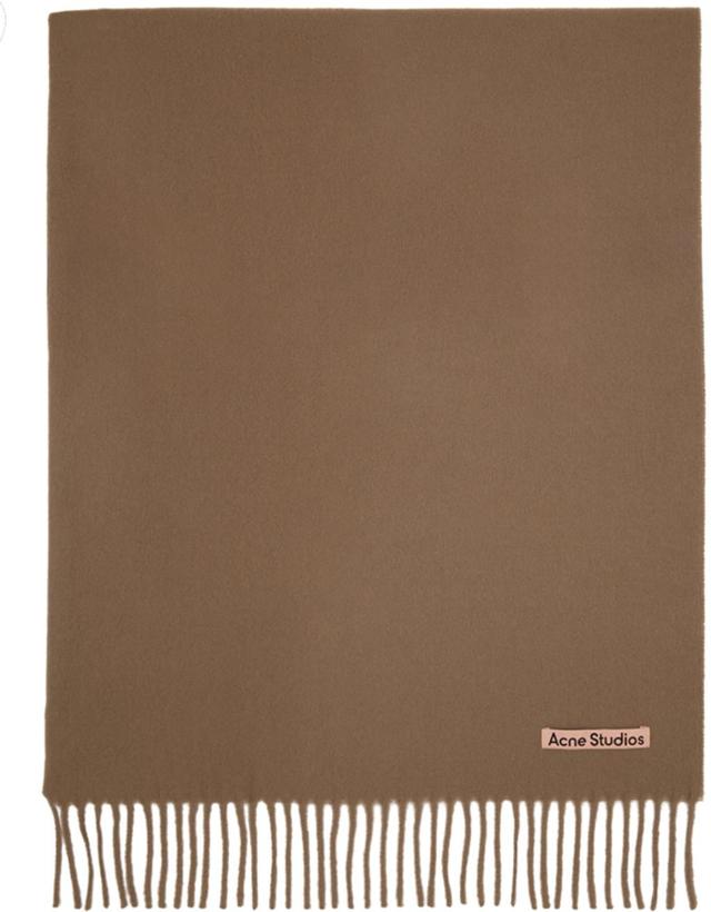 Brown Oversized Scarf In 59c Caramel Brown Product Image