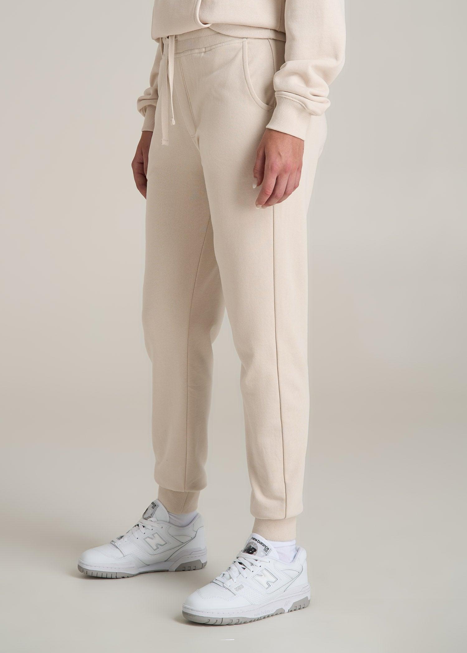 Wearever 2.0 French Terry Joggers for Tall Women in Light Stone Product Image