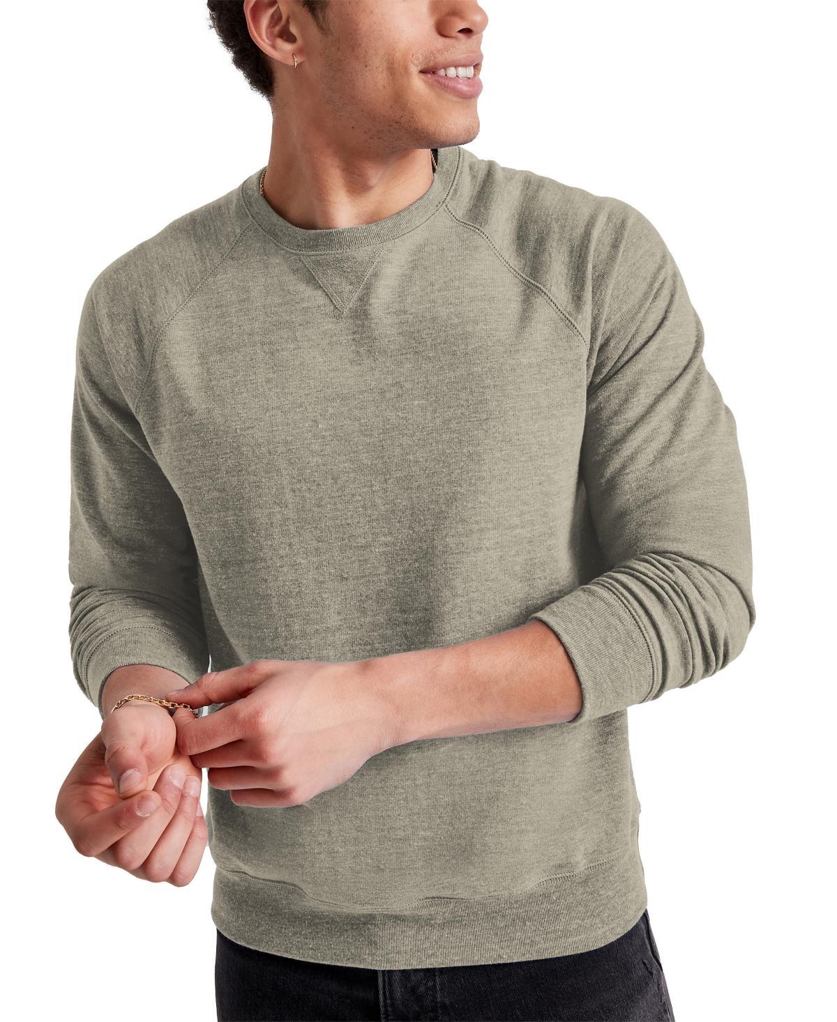 Hanes Original Mens Triblend French Terry Crewneck Sweatshirt Product Image