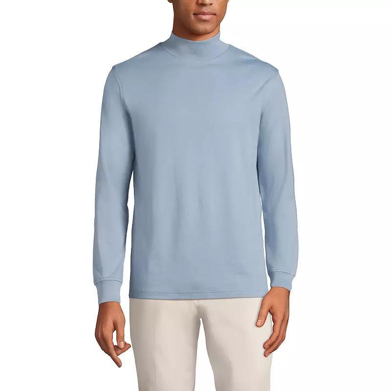 Lands End Mens Super Soft Supima Mock Turtleneck Product Image