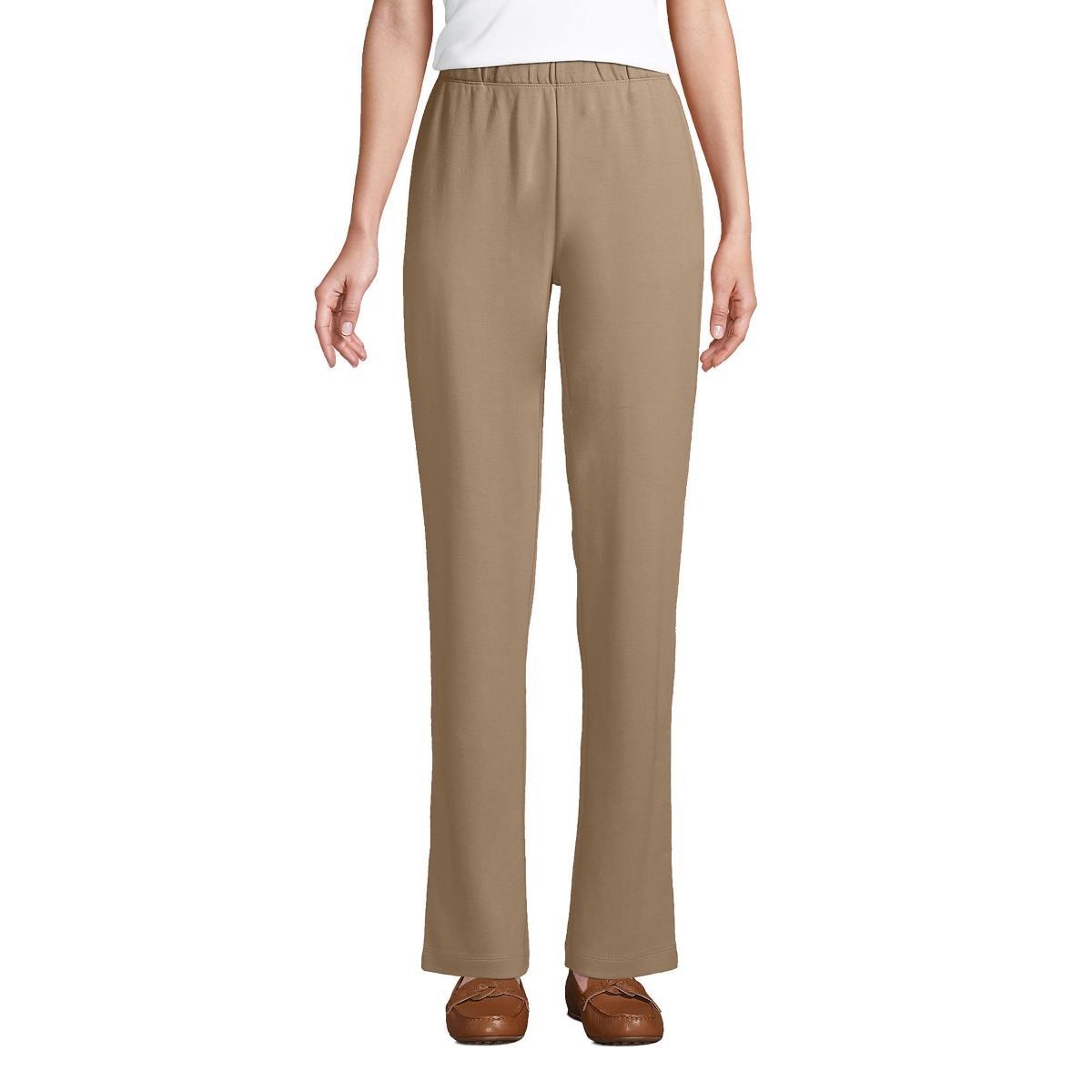 Lands End Womens Sport Knit High Rise Elastic Waist Pants Product Image