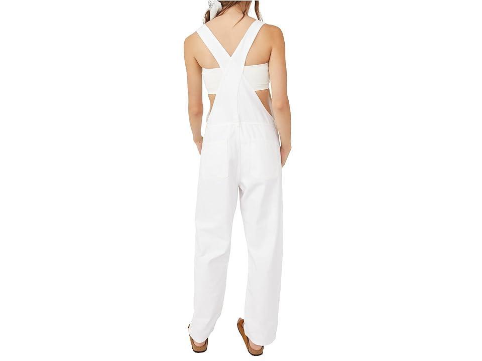 Free People We The Free Ziggy Denim Overalls (Optic ) Women's Jumpsuit & Rompers One Piece Product Image