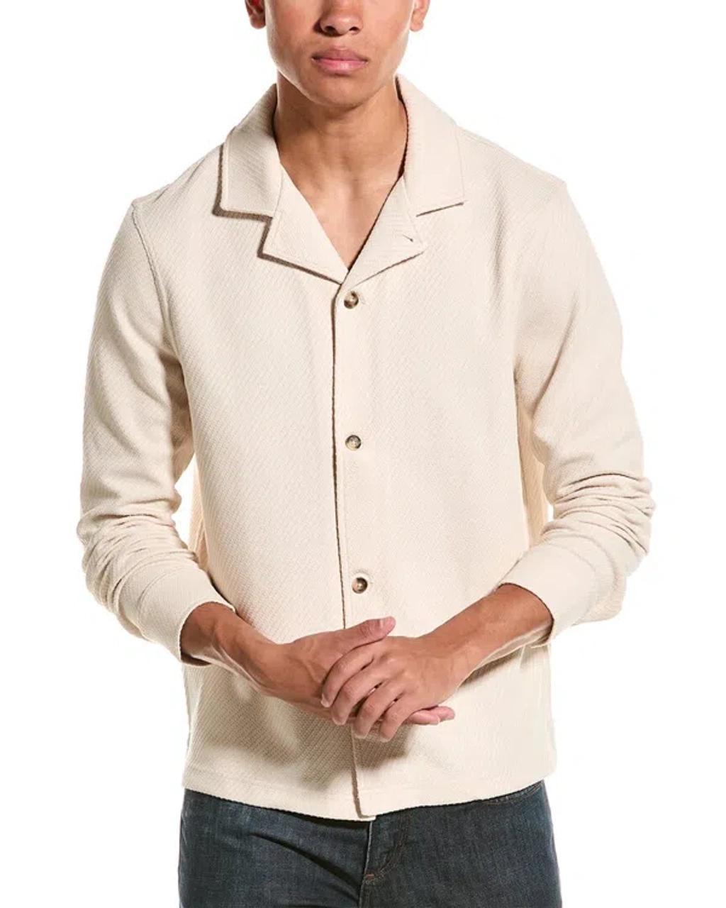 Textured Shirt In Beige Product Image