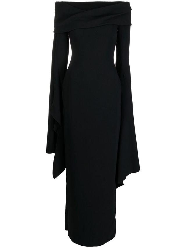 Arden off-shoulder evening gown Product Image