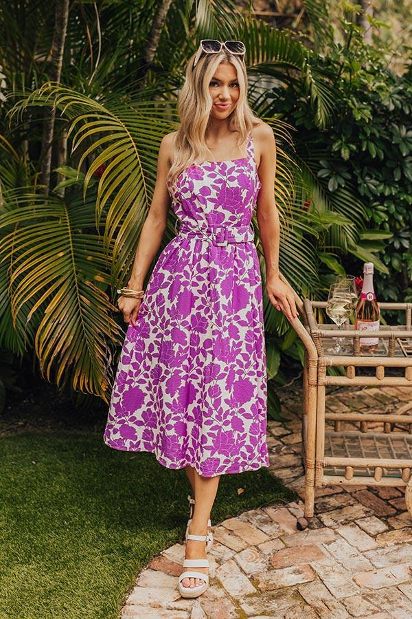 Sandy Silhouette Floral Midi Product Image