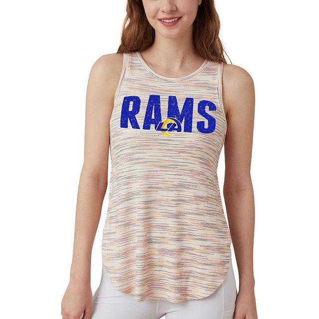 Womens Concepts Sport Los Angeles Rams Sunray Multicolor Tri-Blend Tank Top Product Image