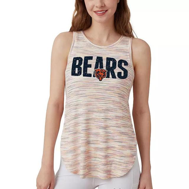 Womens Concepts Sport Chicago Bears Sunray Multicolor Tri-Blend Tank Top Product Image