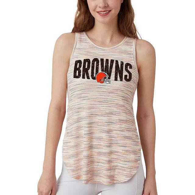 Womens Concepts Sport Cleveland Browns Sunray Multicolor Tri-Blend Tank Top Product Image