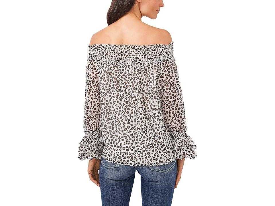 CeCe Printed Off-the-Shoulder Top Product Image