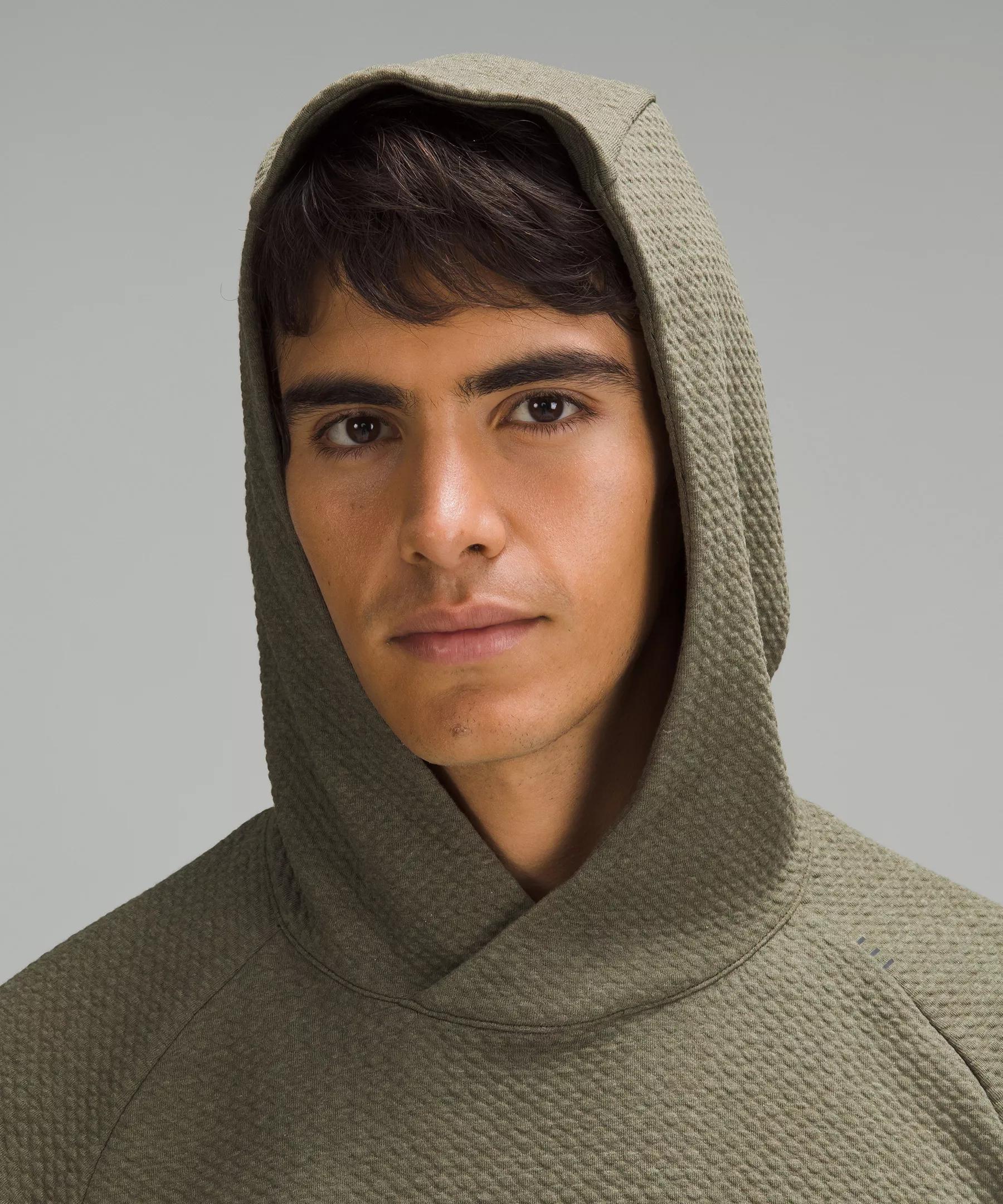 Textured Double-Knit Cotton Hoodie Product Image