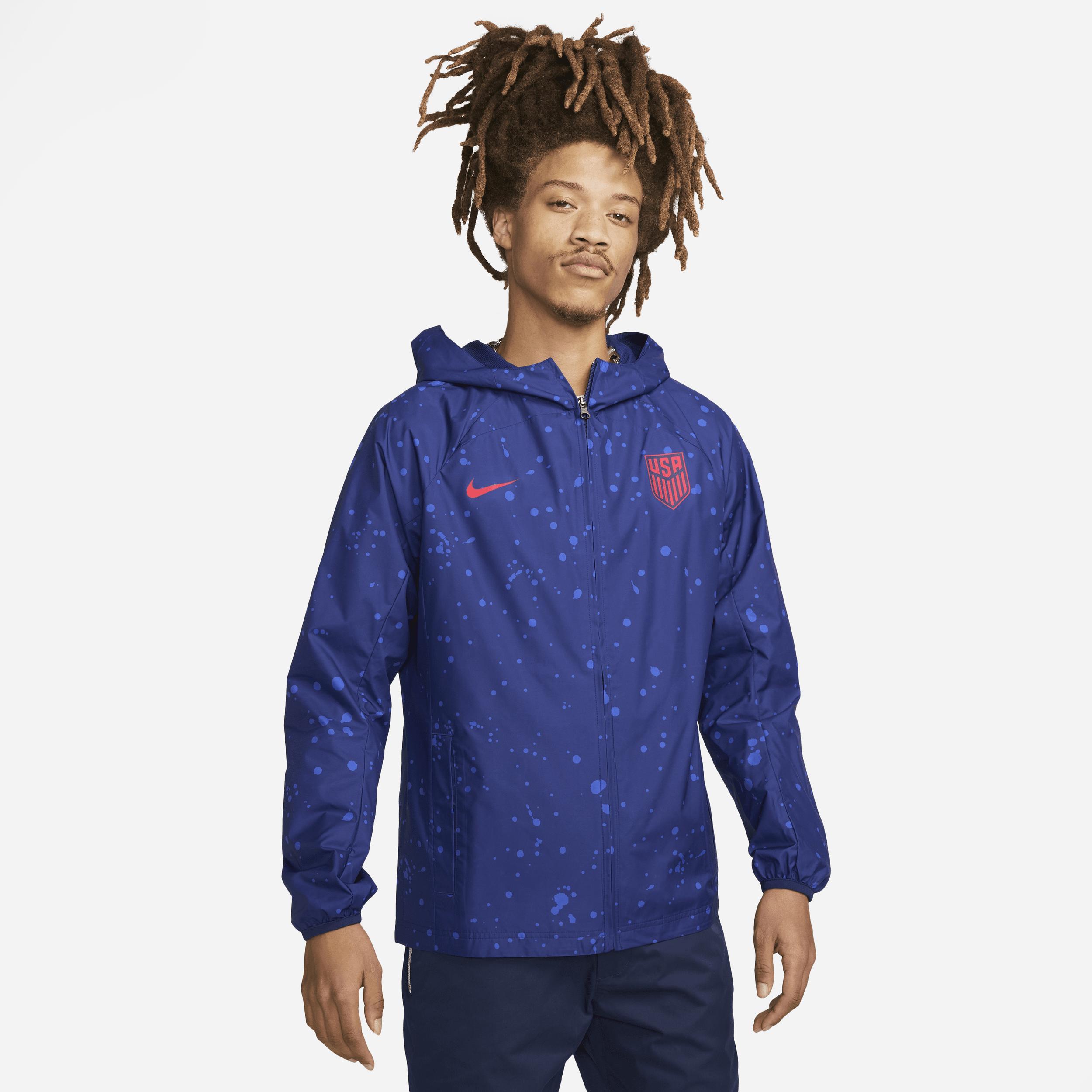 NIKE Men's U.s. Awf Full-zip Soccer Jacket In Blue Product Image