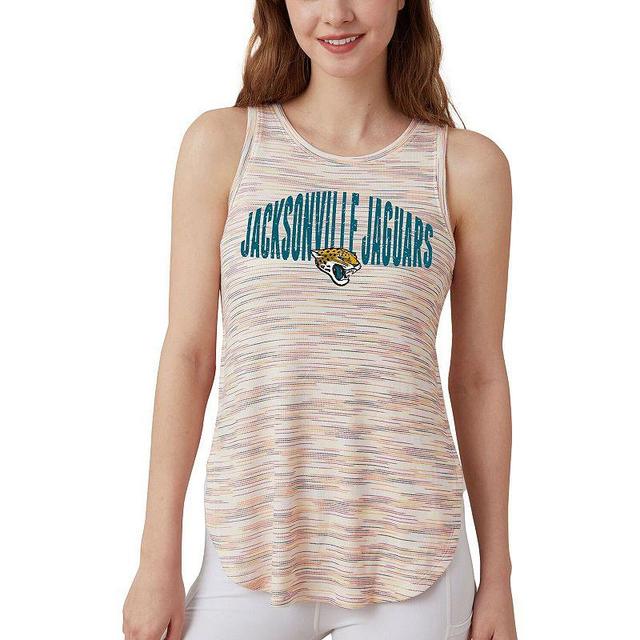 Womens Concepts Sport Jacksonville Jaguars Sunray Multicolor Tri-Blend Tank Top Product Image