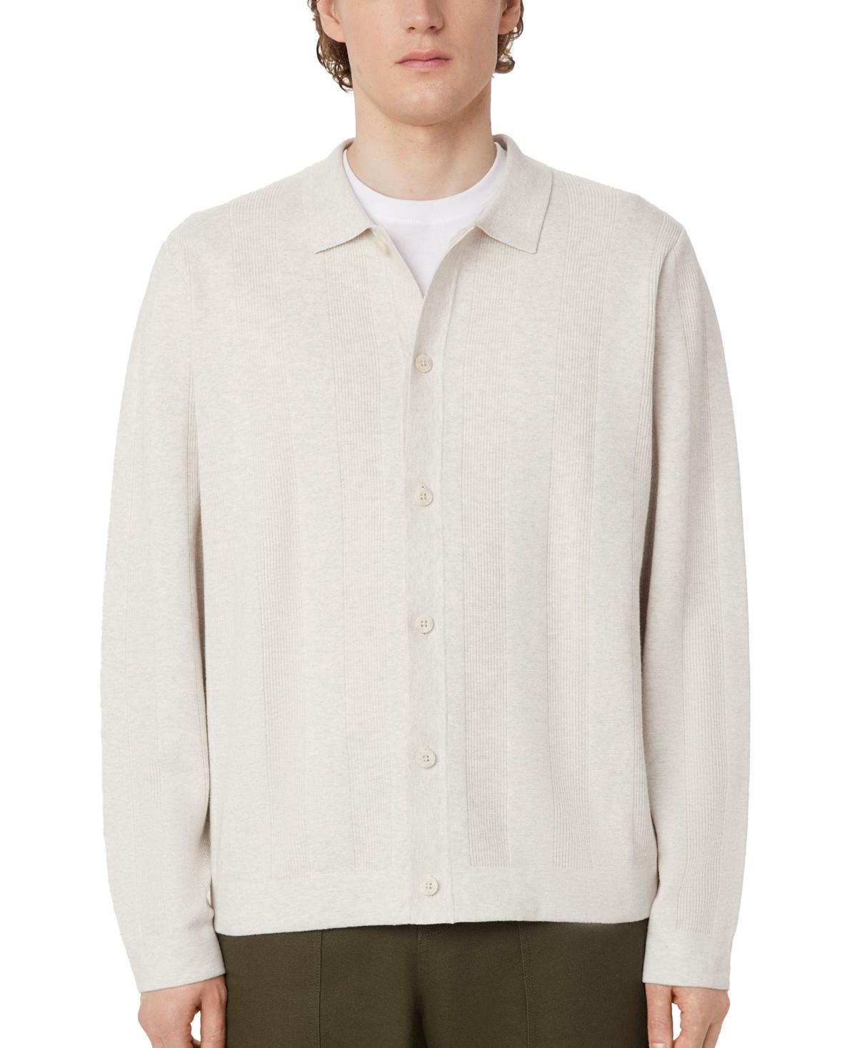 Frank And Oak Mens Regular-Fit Sweater-Knit Stripe Button-Down Shirt Product Image