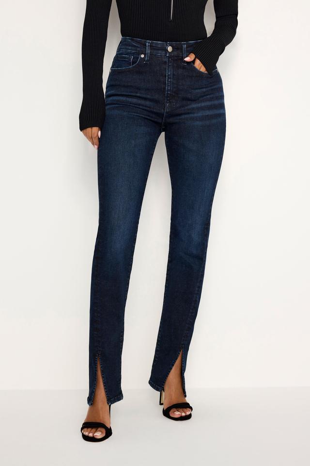 ALWAYS FITS GOOD CLASSIC SLIM STRAIGHT JEANS | INDIGO688 Product Image