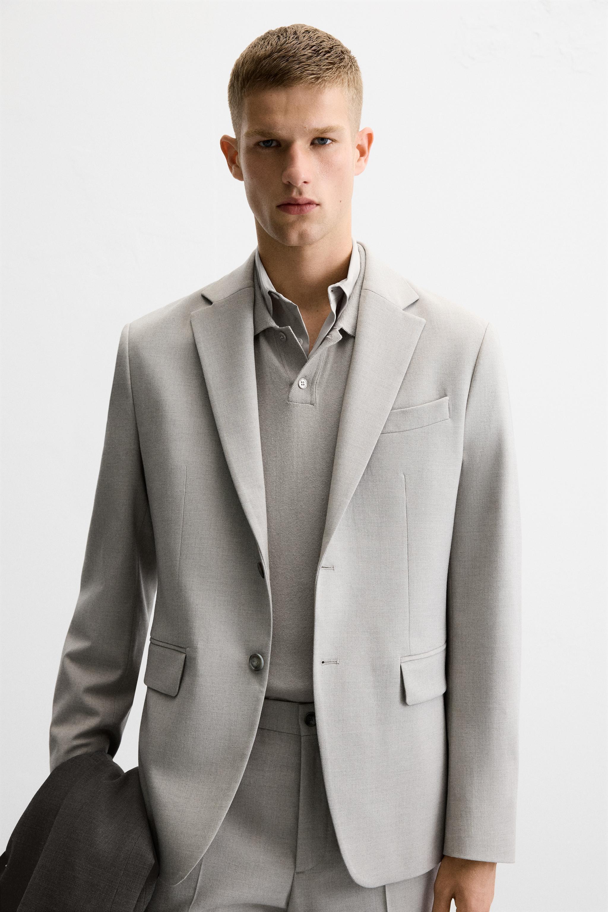 TEXTURED SUIT JACKET Product Image