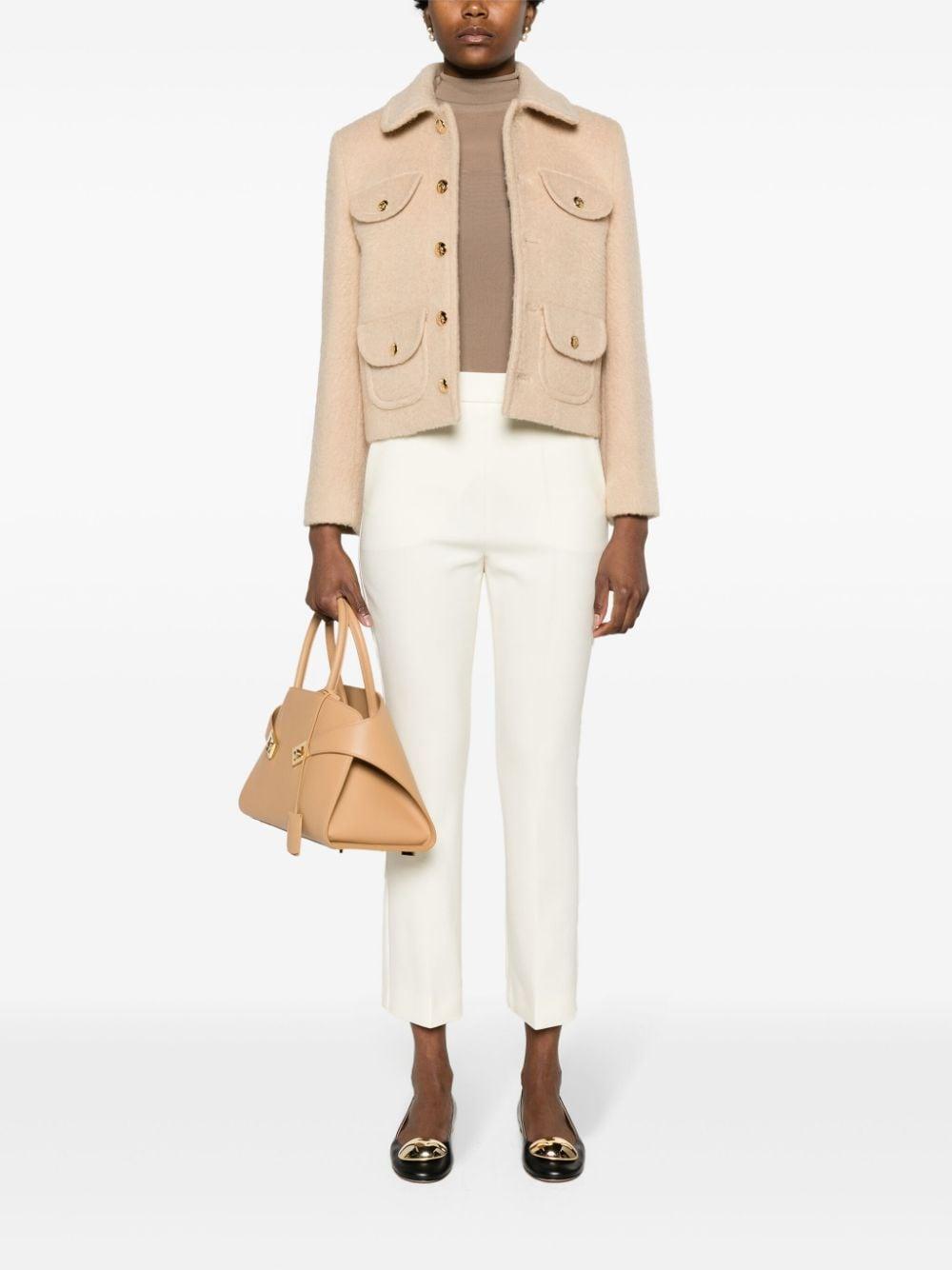 Nepeta High-waist Tailored Trousers In Neutrals Product Image