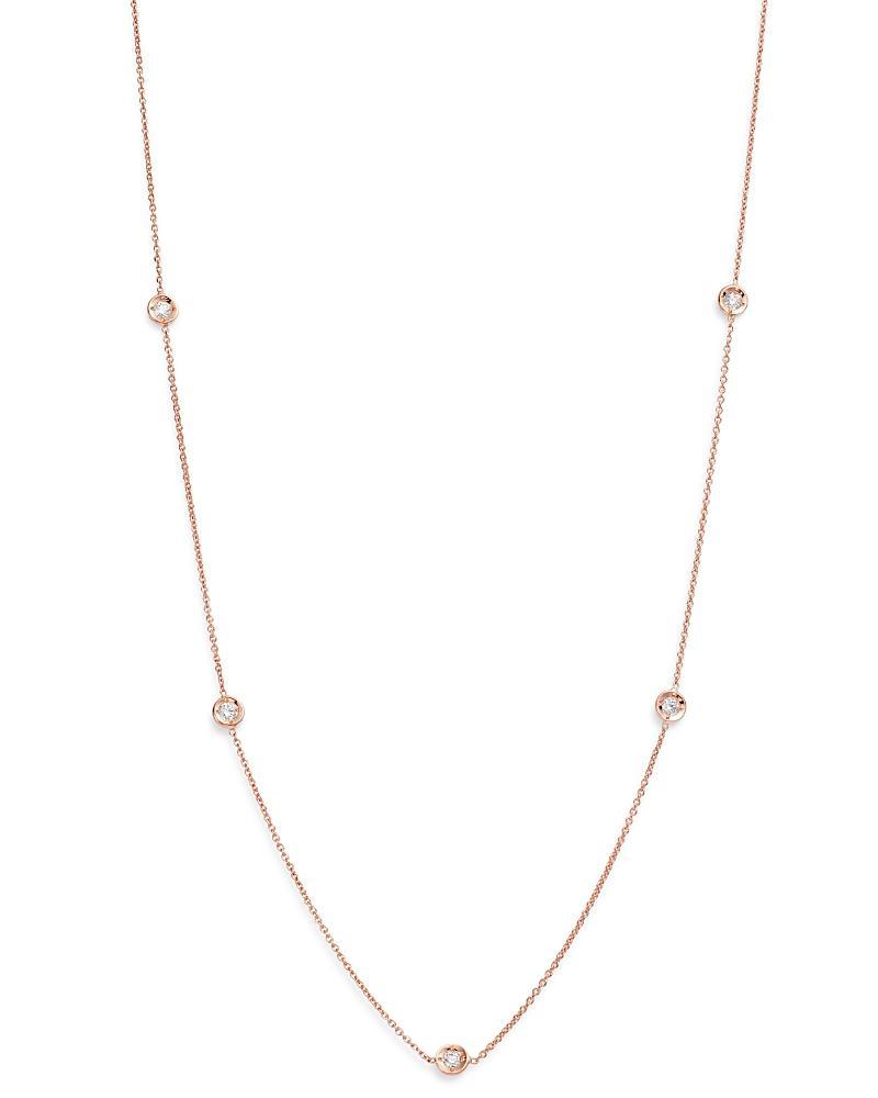 Womens Diamond By The Inch 18K Rose Gold & Diamond 5-Station Necklace/18 Product Image