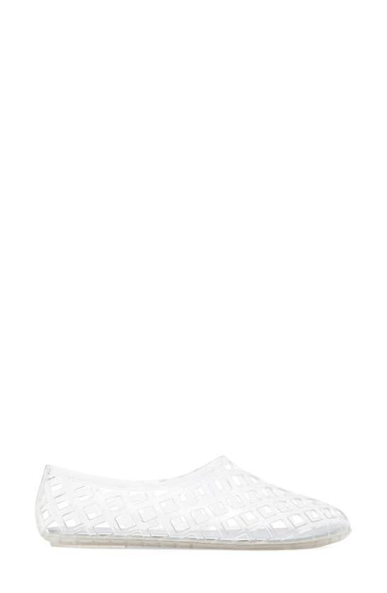 JEFFREY CAMPBELL Jellz Slip-on In Clear Silver Product Image