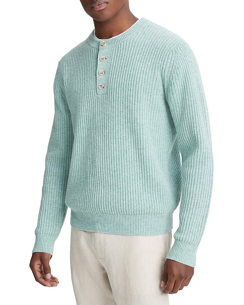 Vince Textured Rib Henley Sweater Product Image