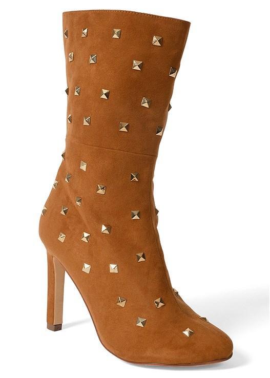 Faux-Suede Studded Boots Product Image