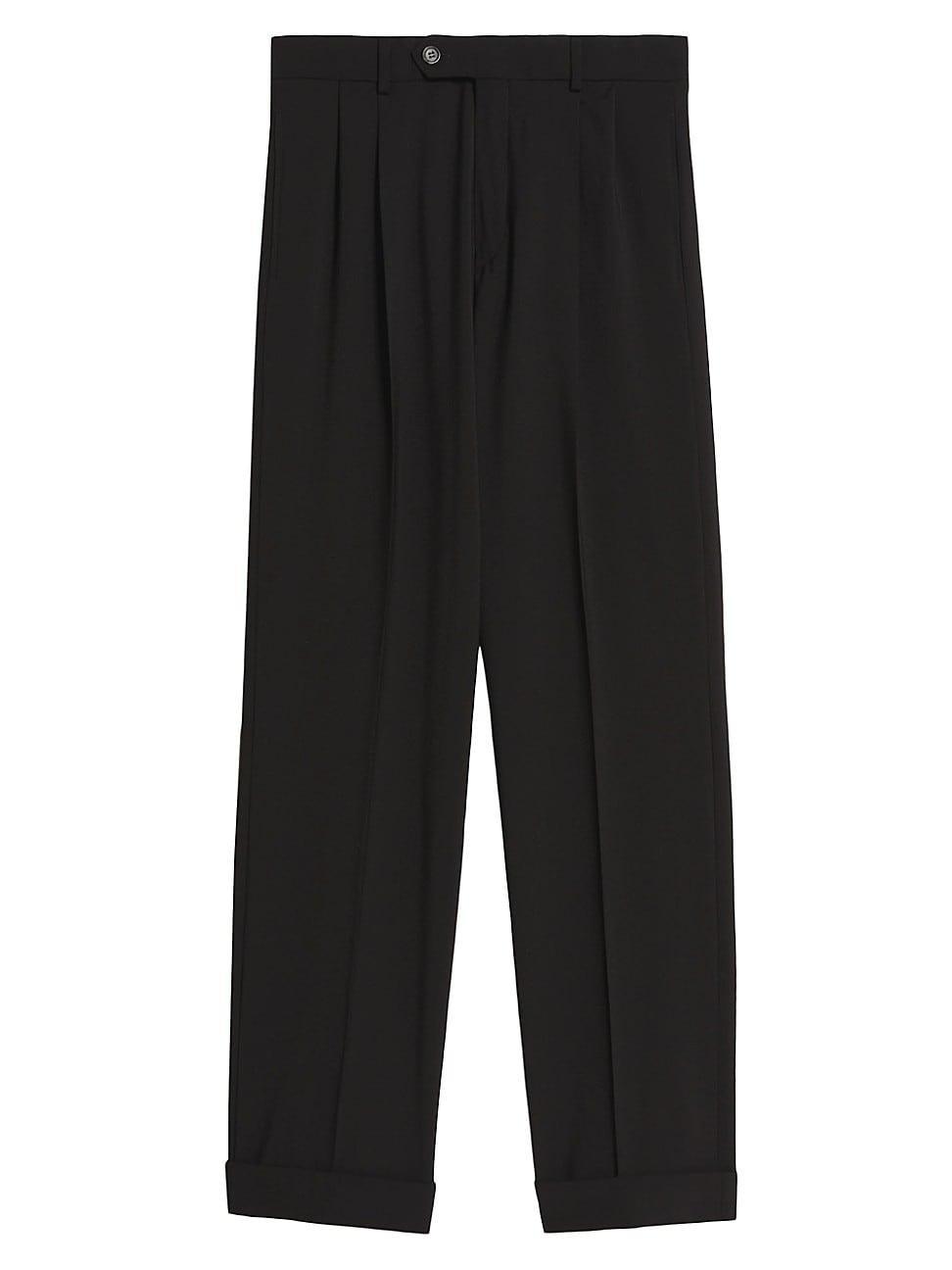 SPORTMAX Low Rise Cuff Wool Trousers Product Image