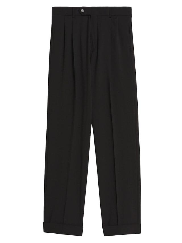 Womens Ferito Straight-Leg Virgin Wool Trousers Product Image