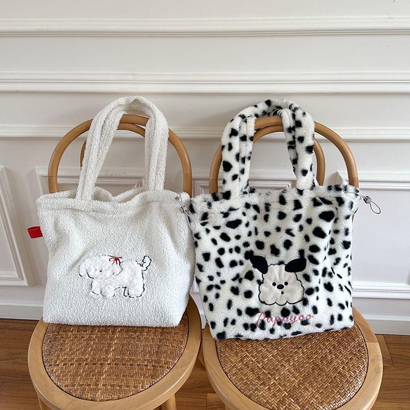 Dog Applique Tote Bag Product Image