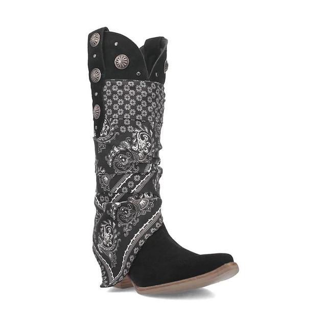 Dingo Womens Rhapsody Bandana Wrapped Leather Cowboy Boots Product Image