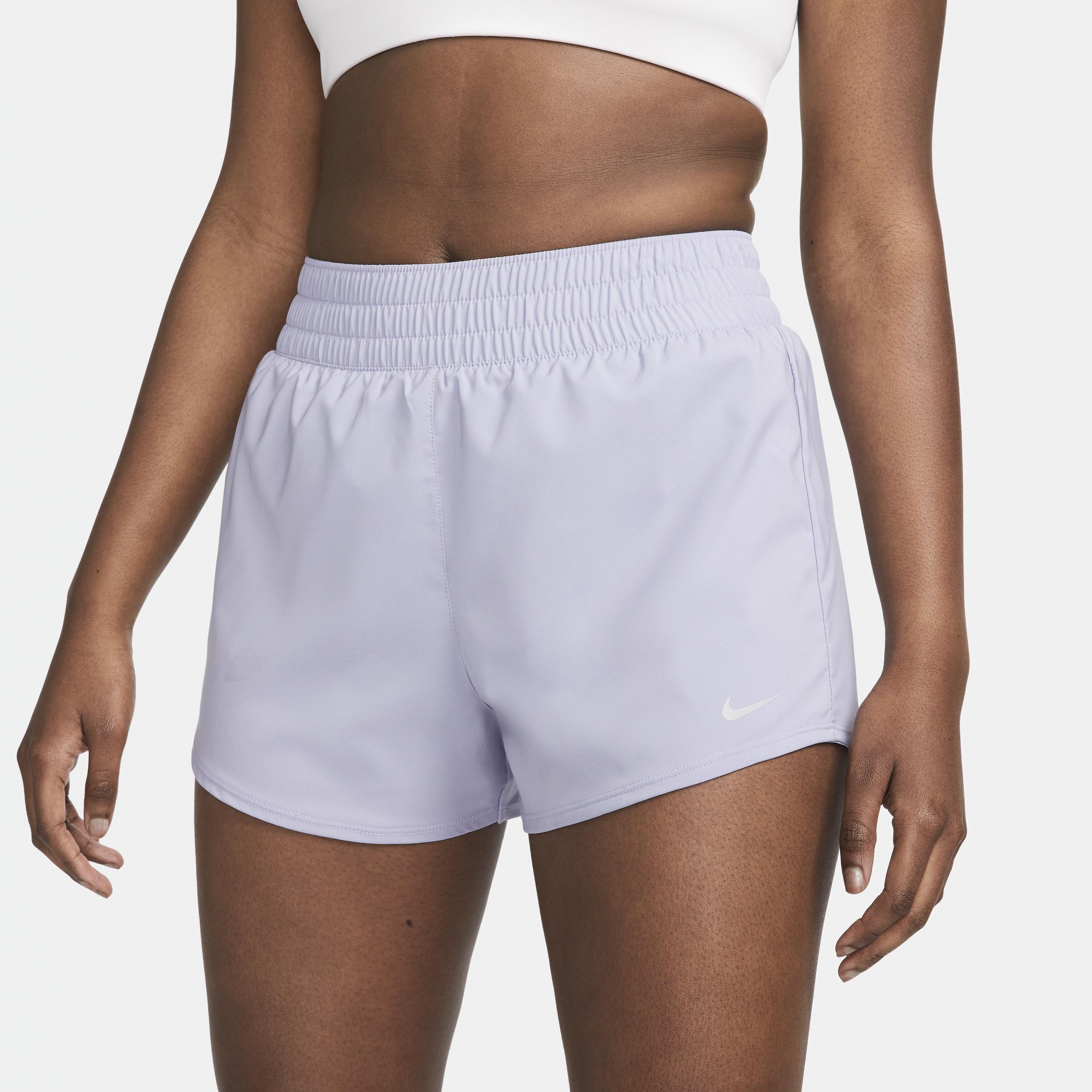 Nike Women's One Dri-FIT High-Waisted 3" Brief-Lined Shorts Product Image