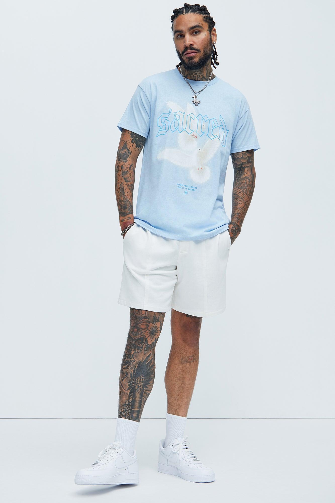 Sacred Ground Short Sleeve Tee - Light Blue Product Image