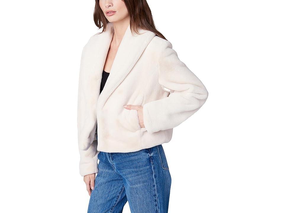 Blank NYC Faux Fur Cropped Jacket (Snow Queen) Women's Clothing Product Image