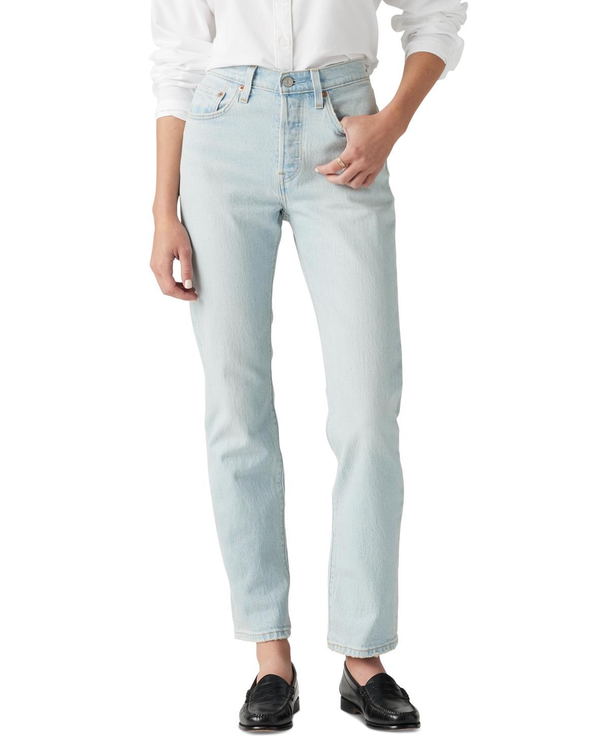 Levis Womens 501 Original-Fit Straight-Leg Jeans Product Image