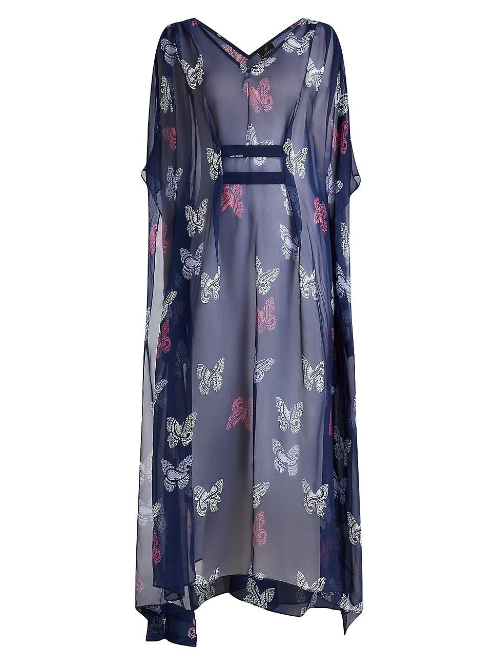 Womens Florence Silk-Blend Butterfly Cover-Up Product Image