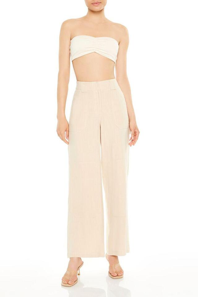 High-Rise Wide-Leg Trouser Pants | Forever 21 Product Image