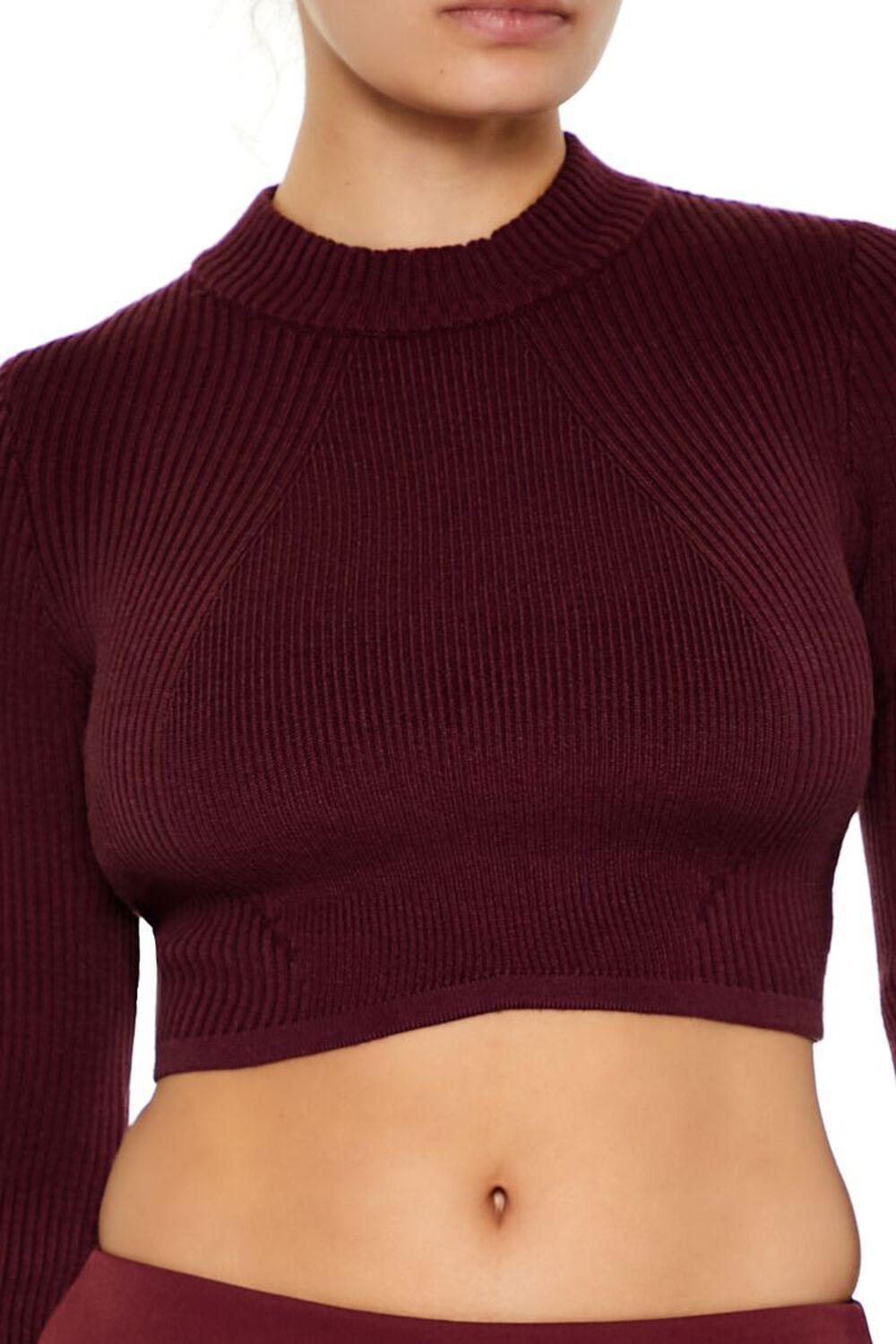 Cropped Mock Neck Sweater | Forever 21 Product Image