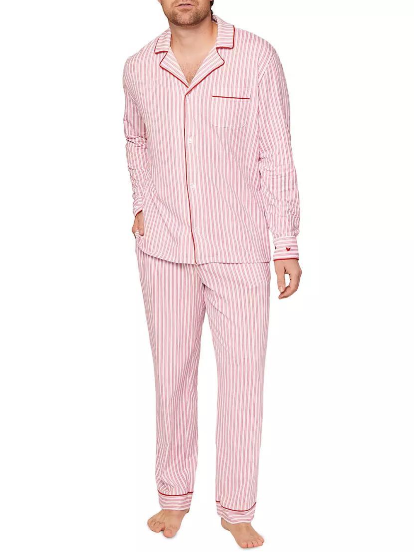 Striped Cotton Pajamas Product Image