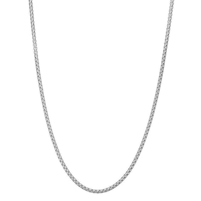 Giorgio di Vicenza Sterling Silver Box Chain Necklace, Womens Gold Tone Product Image