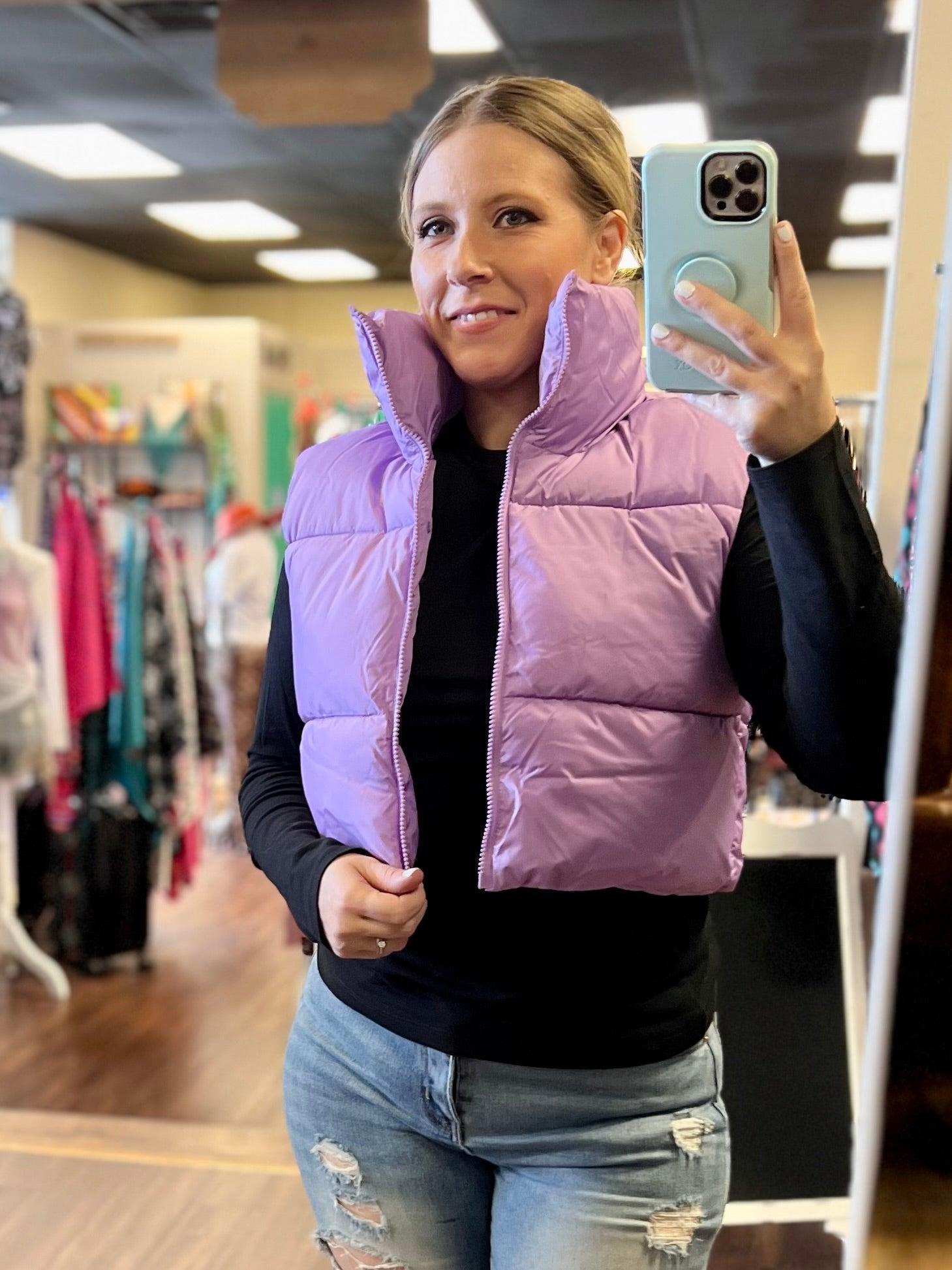 Puffer Cropped Vest Product Image